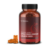 Nutriissa orange-flavored gummies bottle front for daily wellness support.