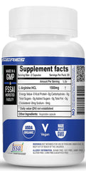 NutriJa L-Arginine HCL capsules being poured for easy daily intake.