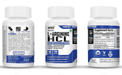 NutriJa vegan-friendly L-Arginine HCL capsules with clean ingredients.