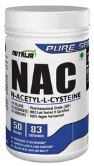NutriJa NAC powder bottle with pure formula for liver support