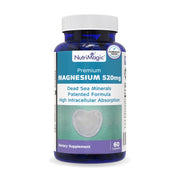 NutriMagic 520mg bottle on counter highlights easy daily magnesium support