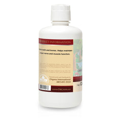 Organa Pure Crystalline Liquid Calcium pour demonstrates easy dosing for daily use.