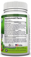 NutriONN Organic Super Greens pour image for on-the-go antioxidant support.