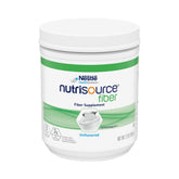 Nutrisource Fiber Powder jar shows an easy fiber boost for drinks and meals