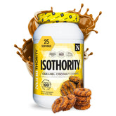 Nutrithority Isothority tub front view, pure whey isolate for lean muscle support.