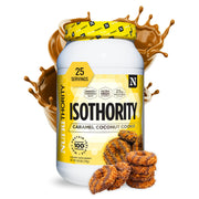 Nutrithority Isothority tub front view, pure whey isolate for lean muscle support.