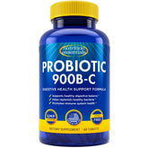 Nutrition Essentials probiotics bottle pouring for daily digestion.