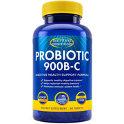 Nutrition Essentials probiotics bottle pouring for daily digestion.