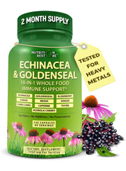 Nutrition Restore Echinacea Goldenseal bottle front for daily immune support.
