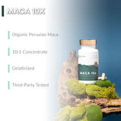 Nutritional Roots maca capsules closeup for easy daily use