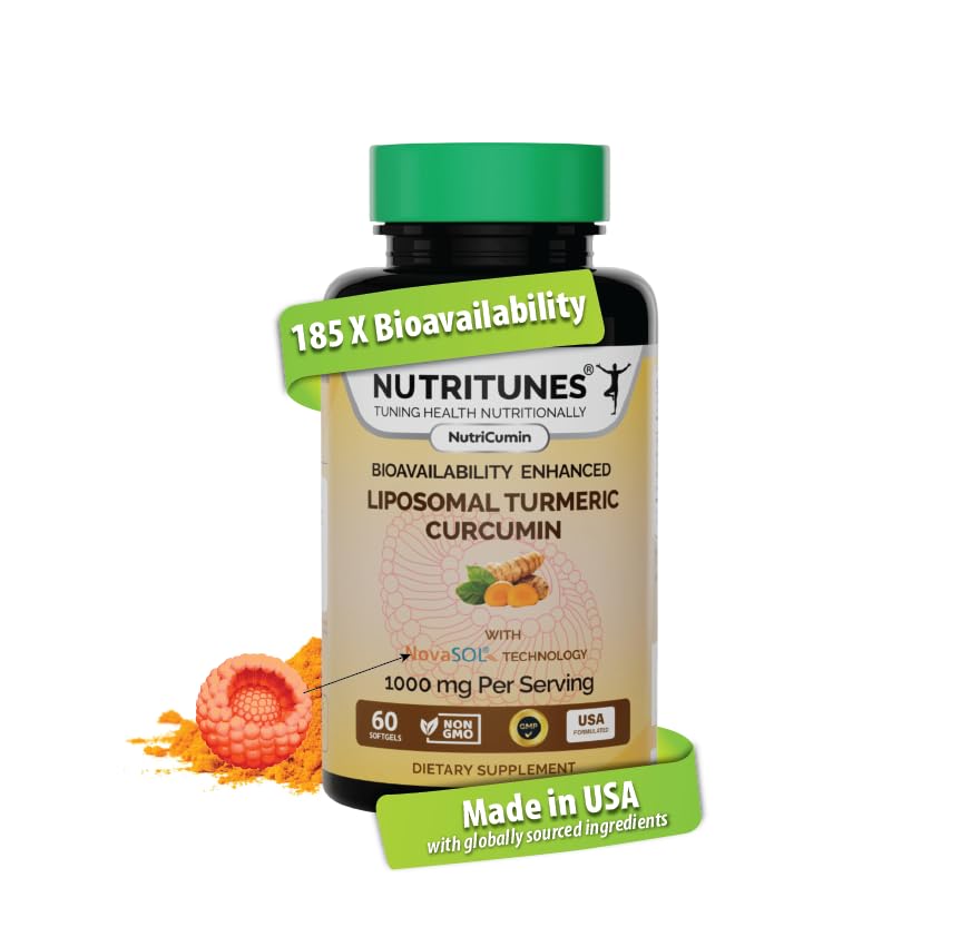 NutriTunes NovaSOL bottle shot highlighting enhanced bioavailability for daily resilience.