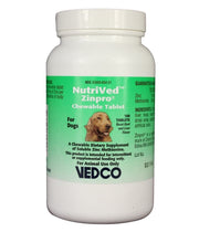 NutriVed ZinPro chewable tablets packaging showing the bottle for easy daily supplementation.