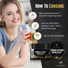 NutroElite Himalayan origin sun-dried shilajit signals premium quality.
