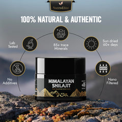 NutroElite shilajit resin pour demonstrates easy mixing.