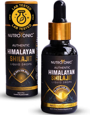 NutroTonic Shilajit drops bottle for convenient daily wellness routine