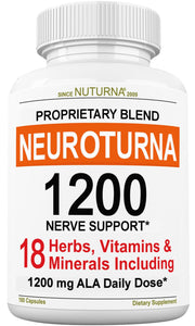 Nuturna Neuropathy Support bottle front view with easy capsules for daily nerve comfort.
