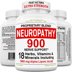 Nuturna Neuropathy Support bottle and pour for easy daily dosing.