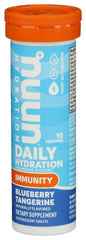 Nuun Immunity Blueberry Tangerine flavor enhances daily hydration with a refreshing taste.