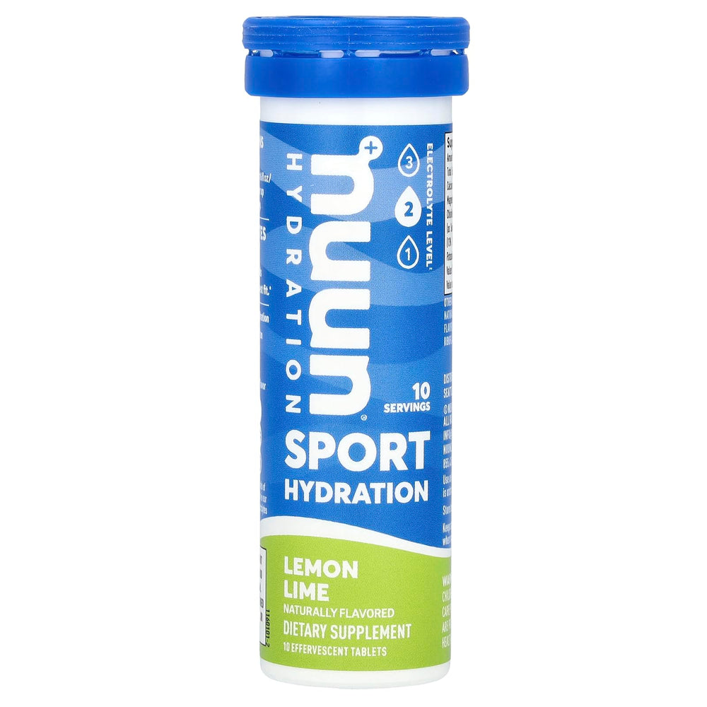 Nuun Sport Hydration Lemon Lime tablet for on-the-go hydration and refreshing flavor