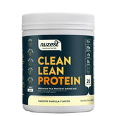 Nuzest pea protein powder tub vanilla for a smooth daily protein boost