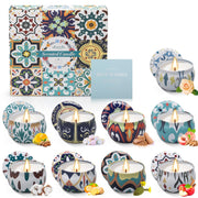 NVGCX 9-pack scented candles in a gift-ready box for cozy home ambience