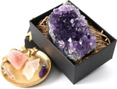 Nvzi amethyst cluster 1 lb for meditation and grounding
