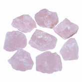 Nvzi raw rose quartz crystals in 1lb bulk for meditation and calming energy