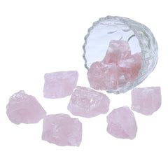 Nvzi rose quartz crystal pieces bulk for room ambiance and positive vibes
