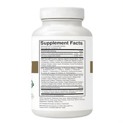 Close-up of Belly-Ease tablets highlighting enzymes and probiotic blend