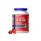 NYO3 Krill Oil softgel bottle ready for daily omega-3 support