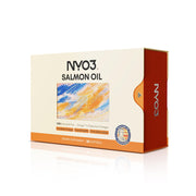 NYO3 Salmon Oil bottle highlights premium softgel packaging for daily omega support