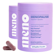 O Positiv MENO bottle with capsules for menopause support.