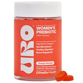 O Positiv URO Fiber Gummies bottle on counter supports daily digestion