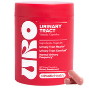 O Positiv URO capsules bottle for daily urinary health support in vegan formula.