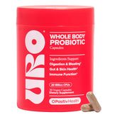 O Positiv URO Women’s Probiotic bottle with 30 capsules for vaginal and gut support.
