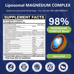 Oakevlp liposomal magnesium capsules up close highlighting enhanced absorption.