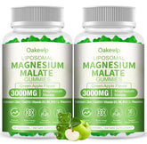 Oakevlp magnesium liposomal bottle showing energy and calm support