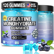 OALSE Creatine Monohydrate Gummies packaging front, 120-count bottle.