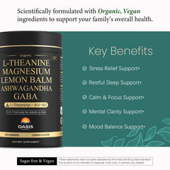OASIS FORCE lemon-flavor gummies offering convenient stress relief during busy days