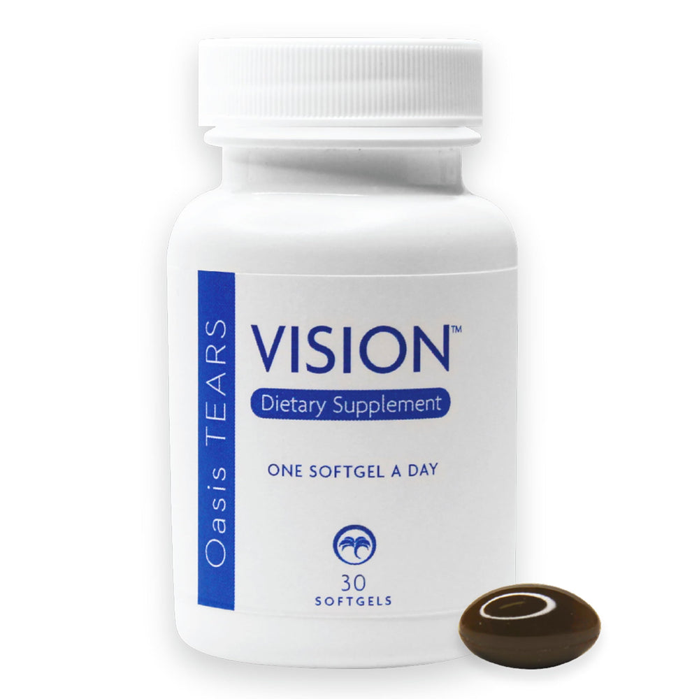 Oasis TEARS VISION bottle front view for simple daily eye support