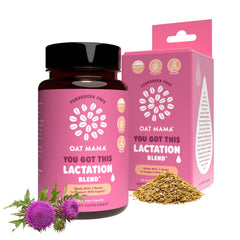 Oat Mama You Got This bottle pour for easy daily lactation support