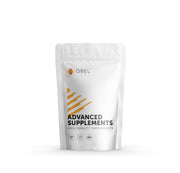Obel Creatine Monohydrate bottle front view, micronized formula for quick absorption.