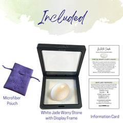 Obilea Gems premium storage bag keeps the worry stone safe during travel.