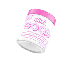 Obvi Goodbye capsules close-up suggesting easy integration into everyday wellness