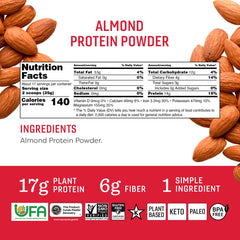 Octonuts almond protein powder scoop-serve showcases convenient serving for quick protein boosts