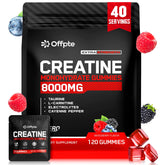 OFFPTE Creatine Monohydrate Gummies pack front for pre- and post-workout support