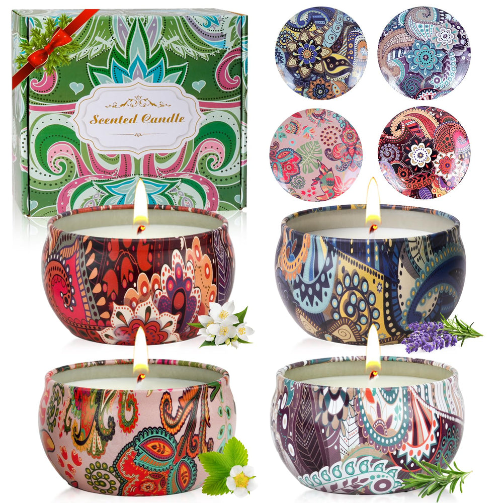 OFUN 4-pack scented candles box set adds elegant gift-ready decor.