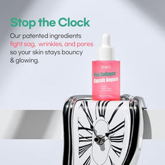 O!GETi Pink Collagen Ampoule oil capsule interior illustrating fast-delivery nutrients