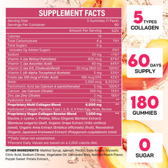 OHaboth collagen gummies close-up highlighting zero sugar and tasty flavor.