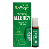 Oilogic Kids Sneeze & Allergy roll-on bottle for easy, mess-free use.